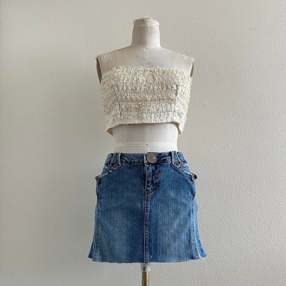 handmade ivory tassel sequin bandeau